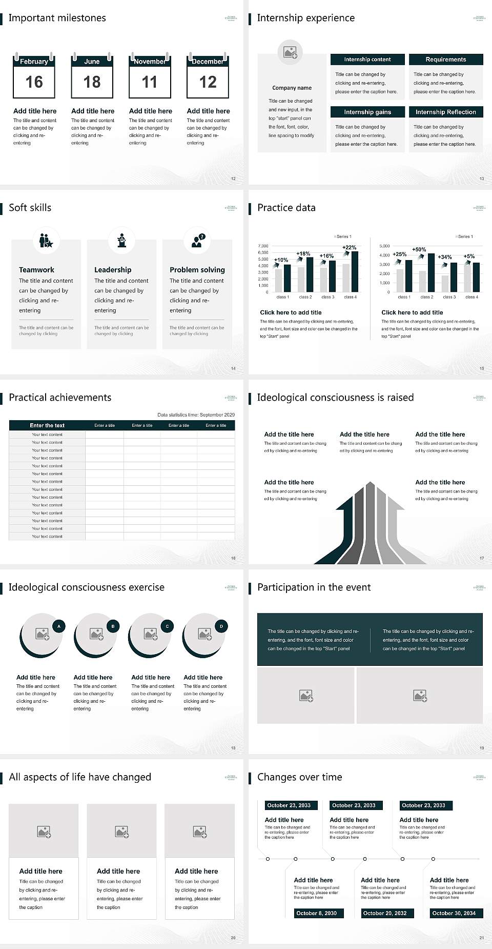 Antioch University-Los Angeles National Scholarship Defense PPT Template4:3 ratio PPT effect preview image3