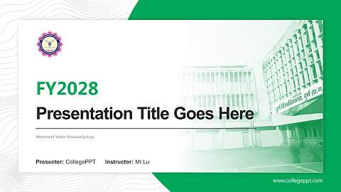 Hemchand Yadav Vishwavidyalaya Academic Presentation/Research Findings Report PPT Template