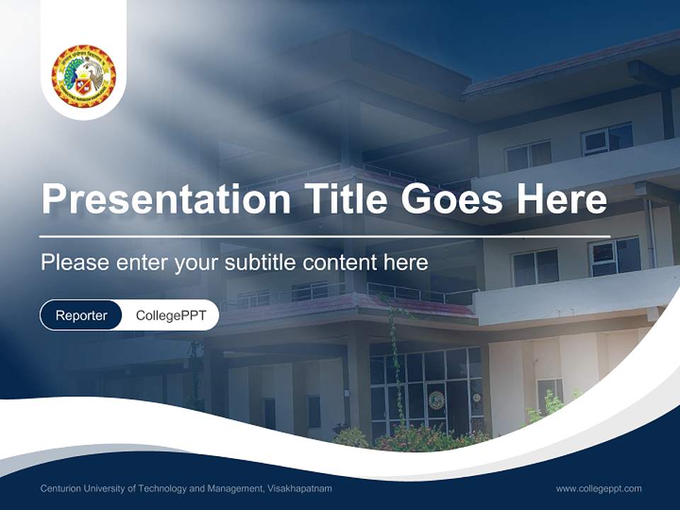 Centurion University of Technology and Management, Visakhapatnam Lecture Sharing and Networking Event PPT Template4:3 ratio PPT effect preview image4