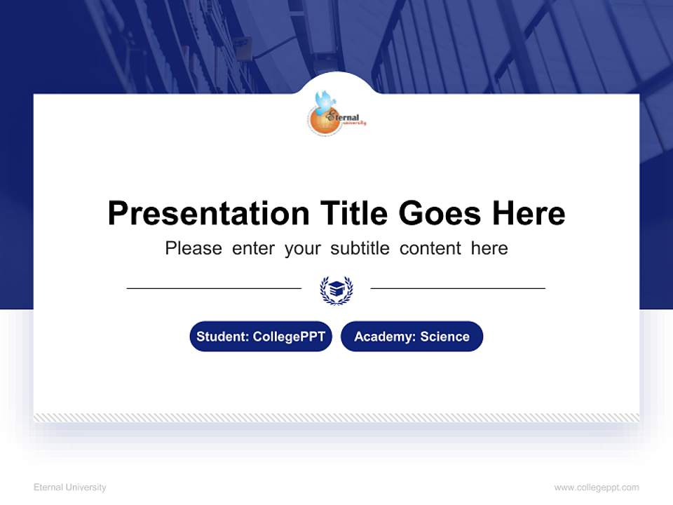 Eternal University National Scholarship Defense PPT Template4:3 ratio PPT effect preview image4