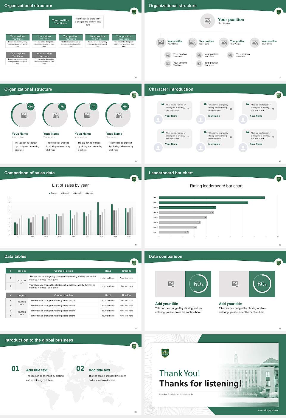 Hyderabad (Sind) National Collegiate University Academic Presentation/Research Findings Report PPT Template16:9 ratio PPT effect preview image4
