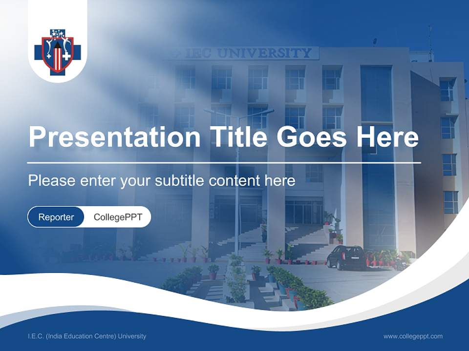 I.E.C. (India Education Centre) University Lecture Sharing and Networking Event PPT Template4:3 ratio PPT effect preview image4