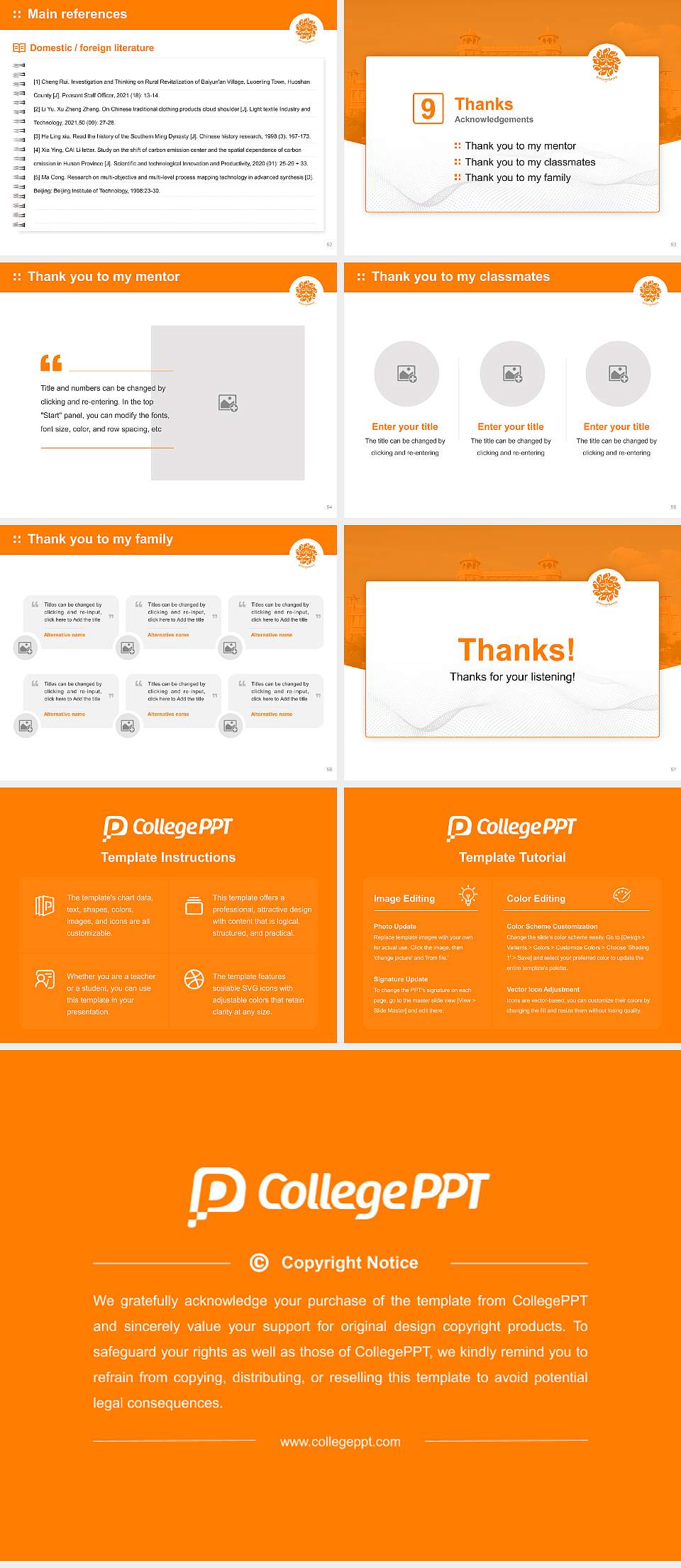 Institute of Advanced Studies in Education Graduation Thesis Defense PPT Template4:3 ratio PPT effect preview image7