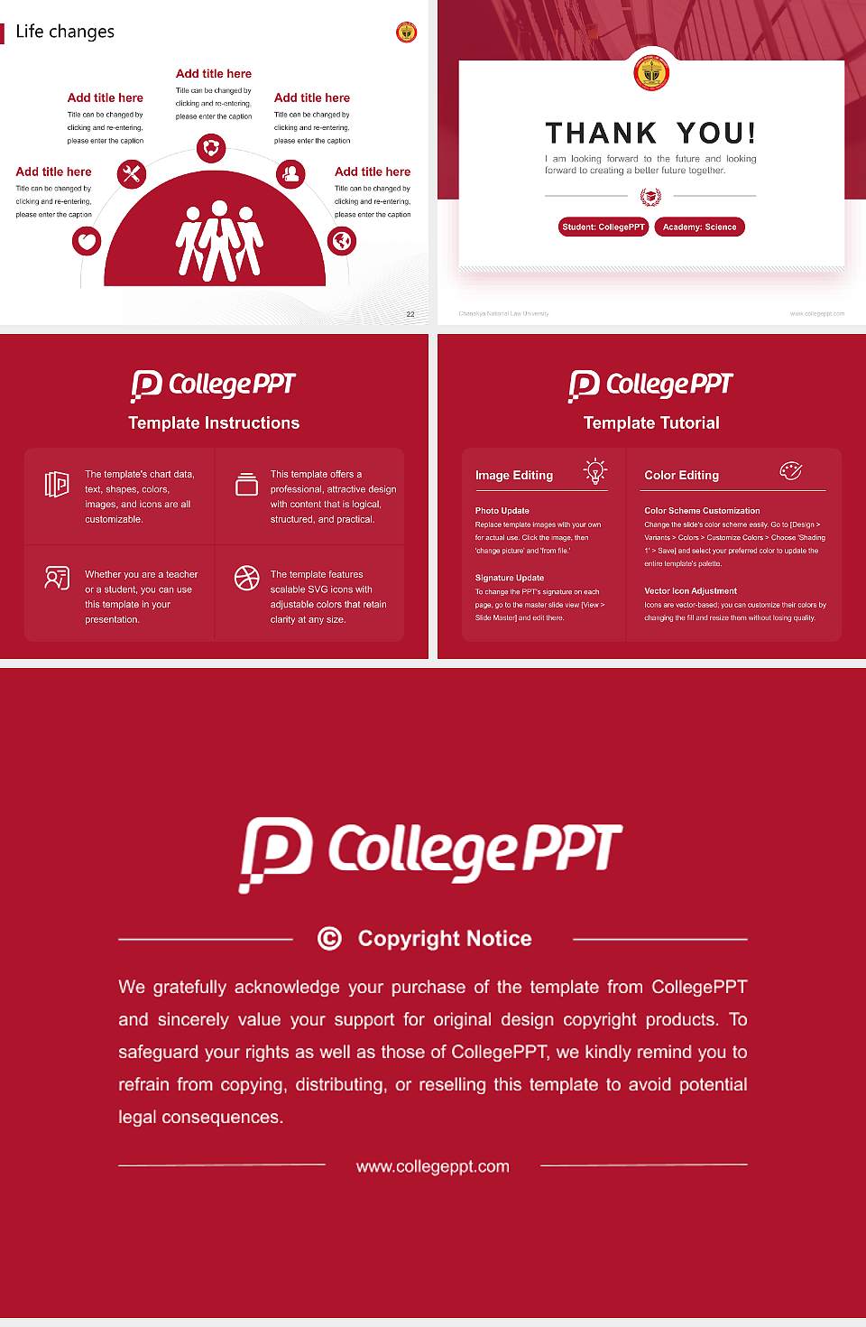 Chanakya National Law University National Scholarship Defense PPT Template4:3 ratio PPT effect preview image4