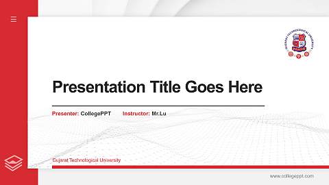 Gujarat Technological University Thesis Proposal/Graduation Defense PPT Template
