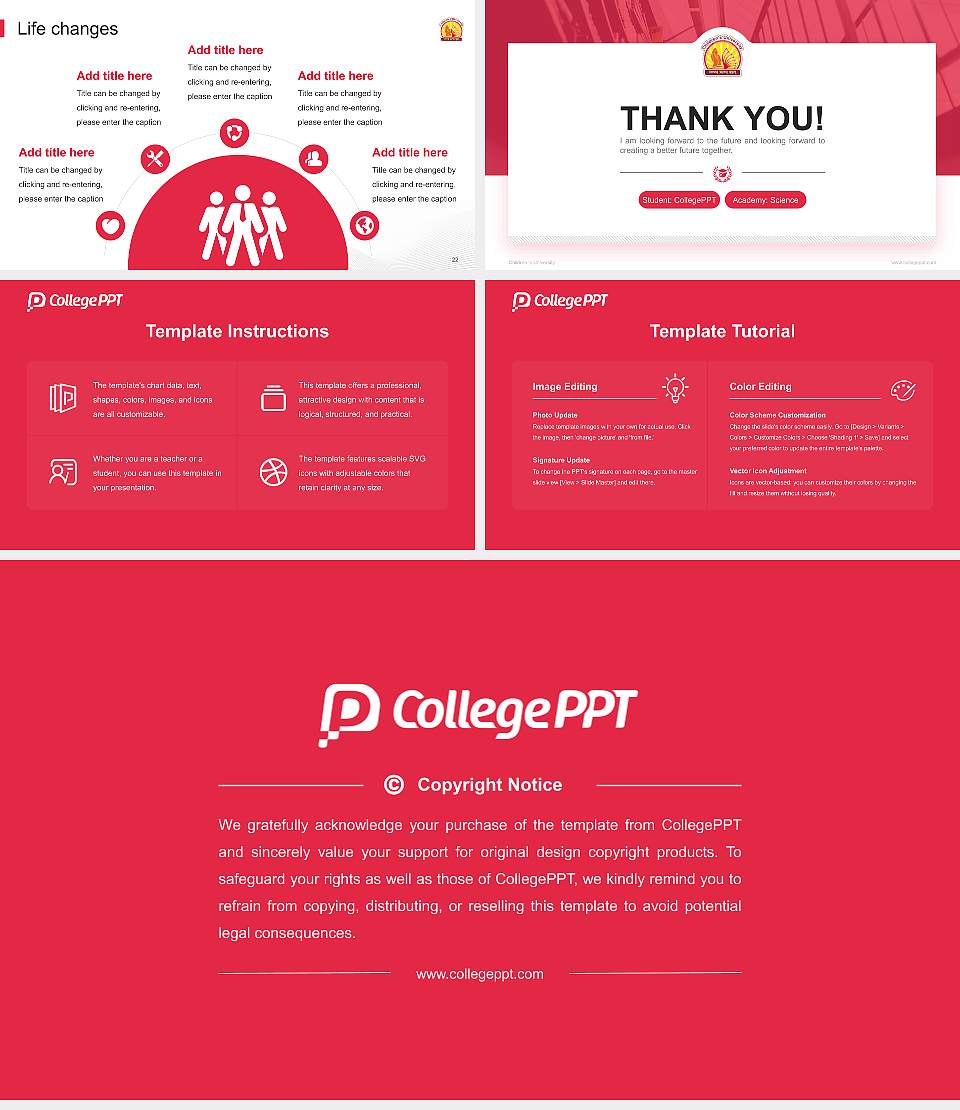 Children ‘s University National Scholarship Defense PPT Template16:9 ratio PPT effect preview image4