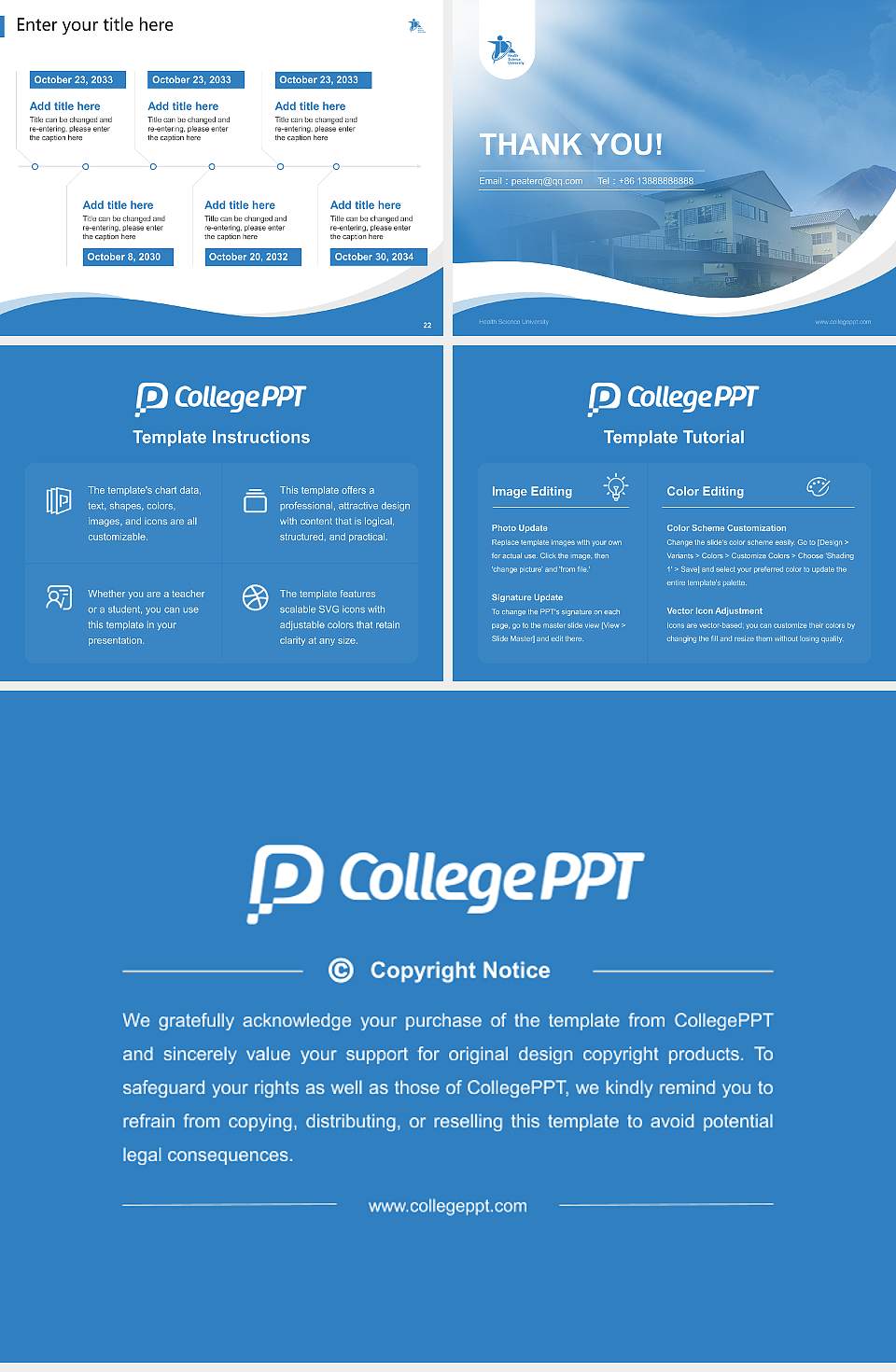 Health Science University Lecture Sharing and Networking Event PPT Template4:3 ratio PPT effect preview image4