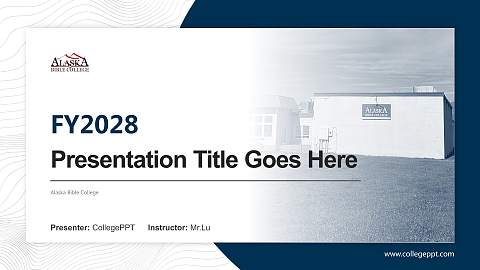 Alaska Bible College Academic Presentation/Research Findings Report PPT Template