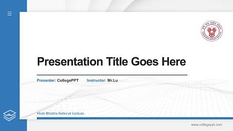 Homi Bhabha National Institute Thesis Proposal/Graduation Defense PPT Template