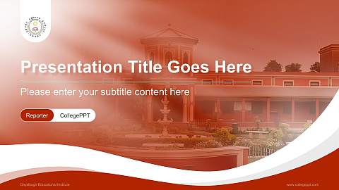 Dayalbagh Educational Institute Lecture Sharing and Networking Event PPT Template