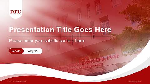 Dr. D.Y. Patil Vidyapeeth Lecture Sharing and Networking Event PPT Template