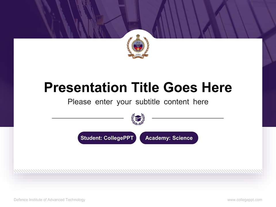 Defence Institute of Advanced Technology National Scholarship Defense PPT Template4:3 ratio PPT effect preview image4