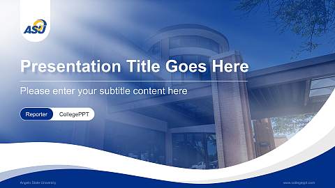 Angelo State University Lecture Sharing and Networking Event PPT Template