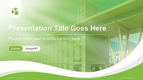 Gifu Kyoritsu University Lecture Sharing and Networking Event PPT Template