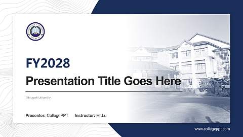 Dibrugarh University Academic Presentation/Research Findings Report PPT Template