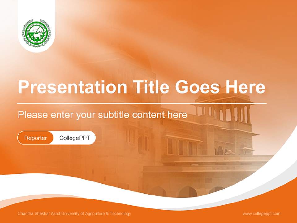 Chandra Shekhar Azad University of Agriculture & Technology Lecture Sharing and Networking Event PPT Template4:3 ratio PPT effect preview image4