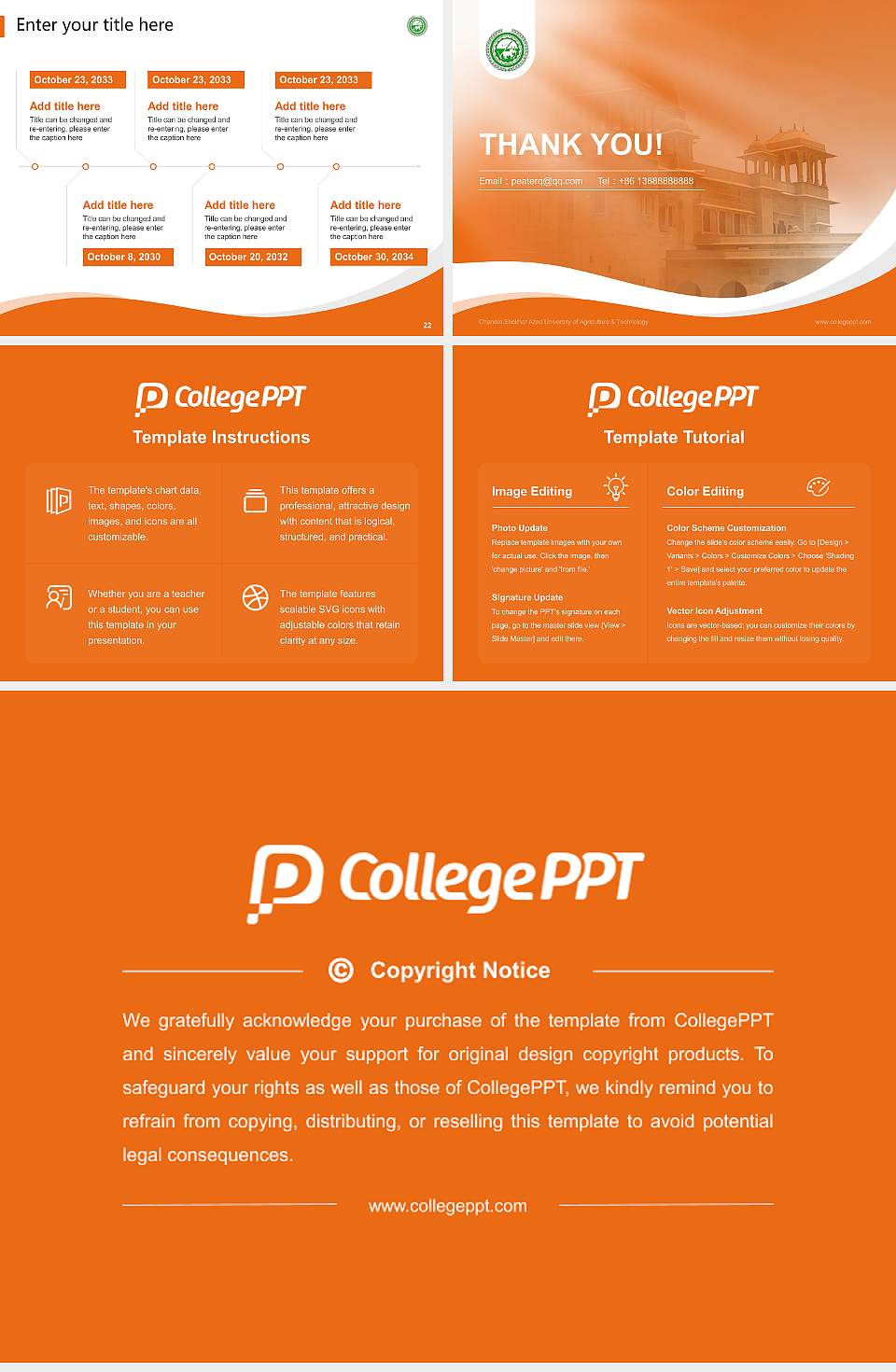 Chandra Shekhar Azad University of Agriculture & Technology Lecture Sharing and Networking Event PPT Template4:3 ratio PPT effect preview image4