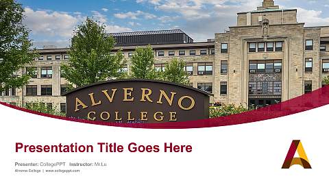 Alverno College Course/Courseware Creation PPT Template