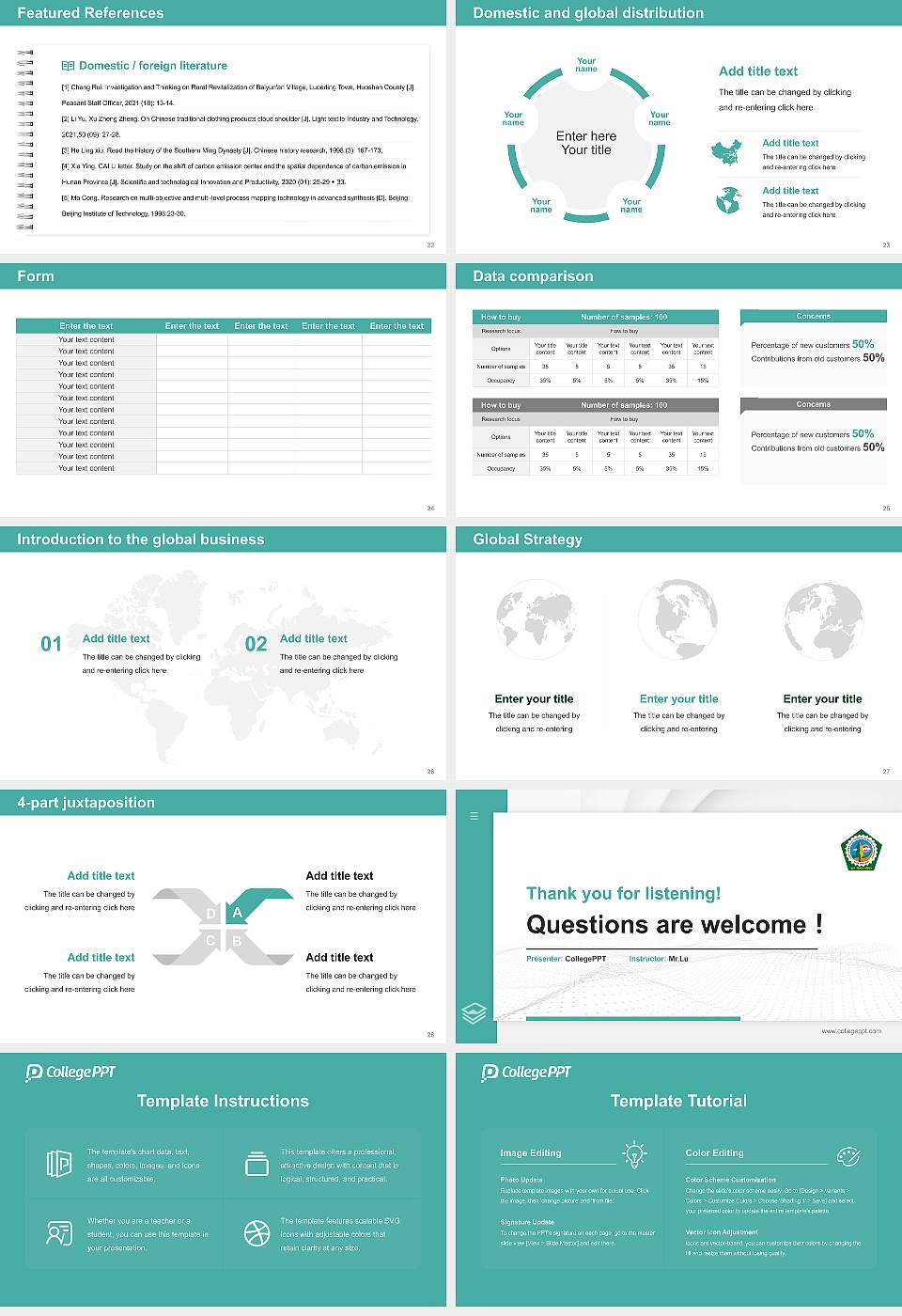 Guru Jambeshwar University of Science and Technology Thesis Proposal/Graduation Defense PPT Template16:9 ratio PPT effect preview image4