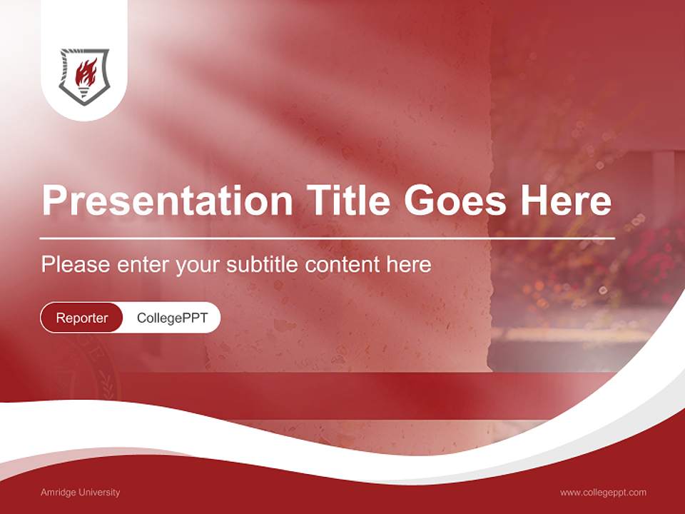 Amridge University Lecture Sharing and Networking Event PPT Template4:3 ratio PPT effect preview image4