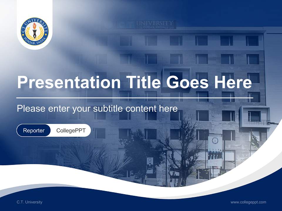 C.T. University Lecture Sharing and Networking Event PPT Template4:3 ratio PPT effect preview image4