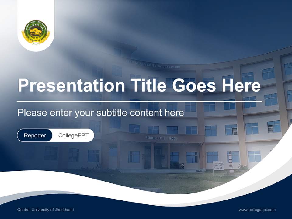 Central University of Jharkhand Lecture Sharing and Networking Event PPT Template4:3 ratio PPT effect preview image4