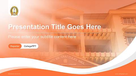 Bodoland University Lecture Sharing and Networking Event PPT Template