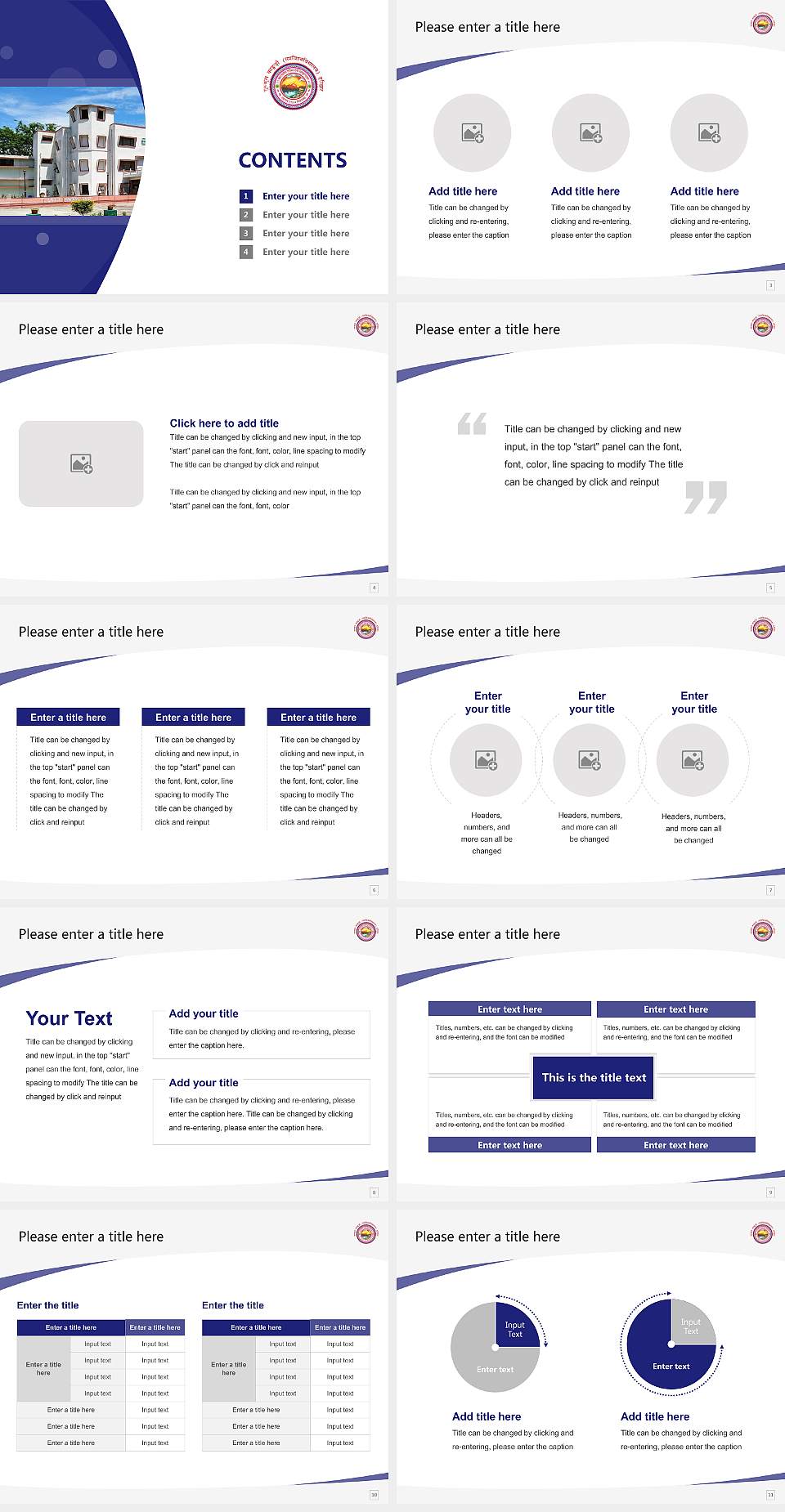 Gurukul Kangri Vishvidayala Course/Courseware Creation PPT Template4:3 ratio PPT effect preview image2
