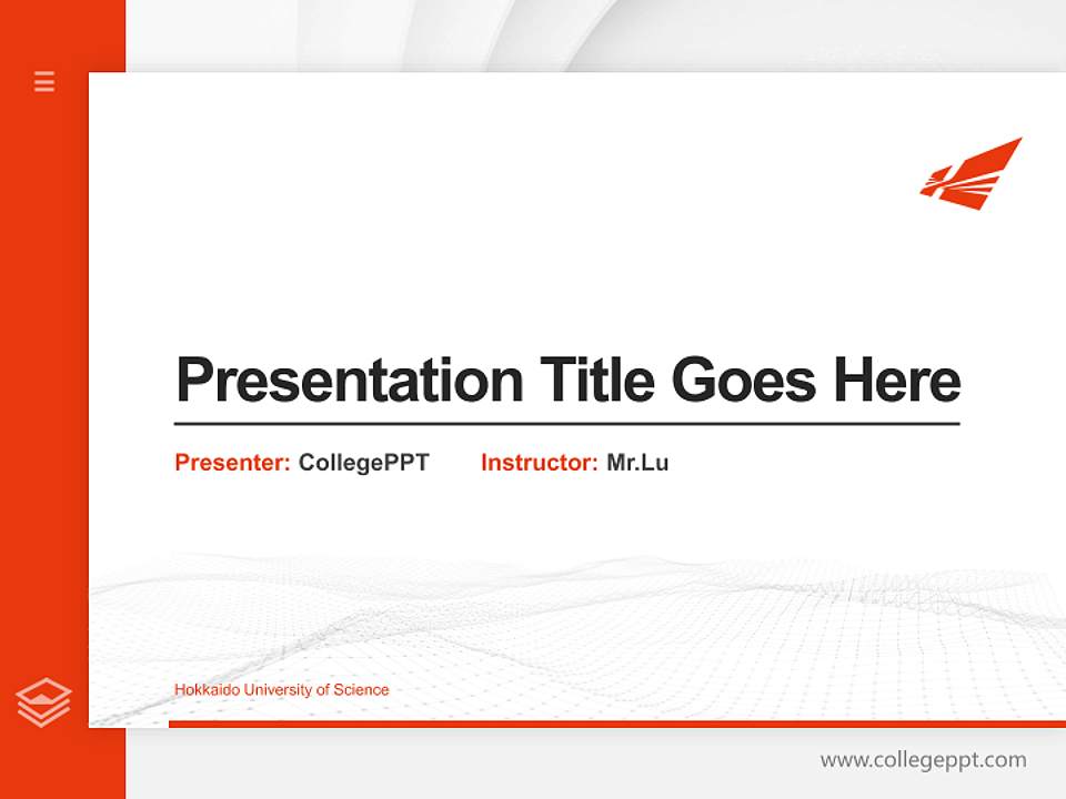 Hokkaido University of Science Thesis Proposal/Graduation Defense PPT Template4:3 ratio PPT effect preview image5