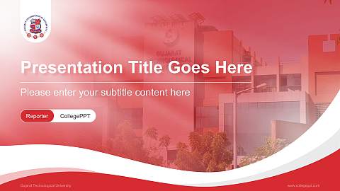 Gujarat Technological University Lecture Sharing and Networking Event PPT Template