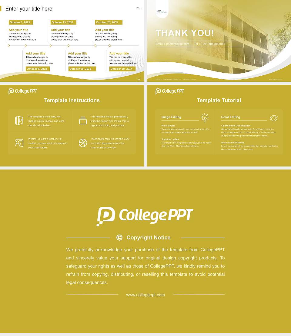 Centre for Environmental Planning and Technology University Lecture Sharing and Networking Event PPT Template16:9 ratio PPT effect preview image4