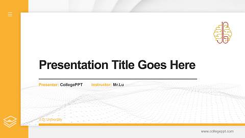 J.G. University Thesis Proposal/Graduation Defense PPT Template