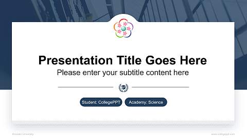 Hirosaki University National Scholarship Defense PPT Template