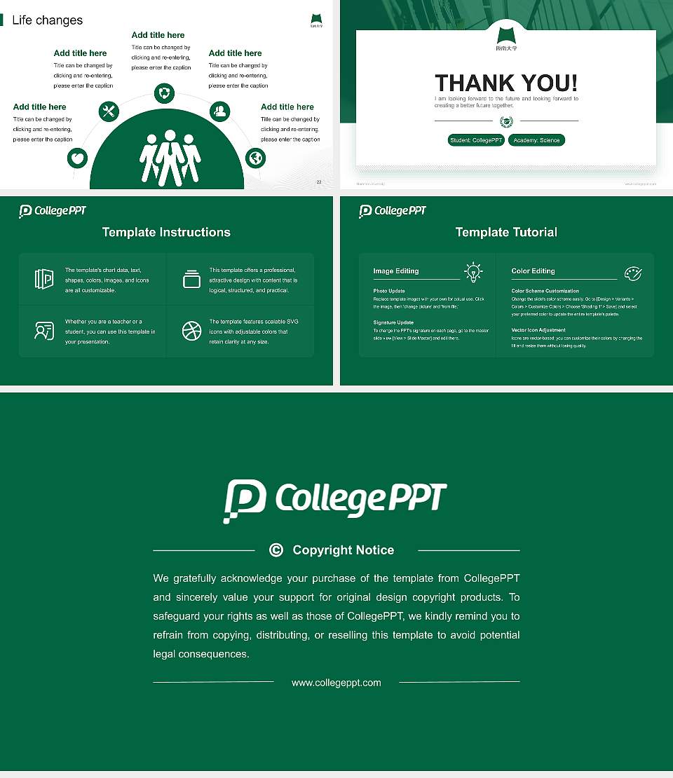 Hannan University National Scholarship Defense PPT Template16:9 ratio PPT effect preview image4
