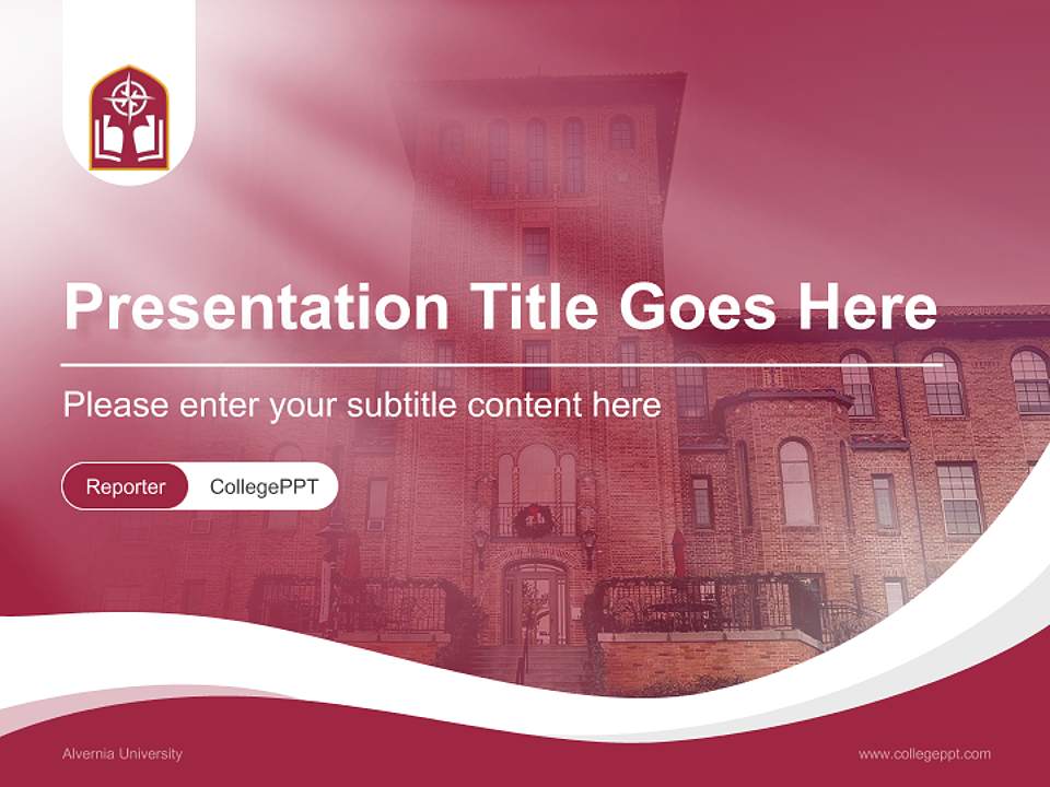 Alvernia University Lecture Sharing and Networking Event PPT Template4:3 ratio PPT effect preview image4