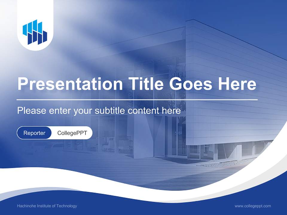 Hachinohe Institute of Technology Lecture Sharing and Networking Event PPT Template4:3 ratio PPT effect preview image4