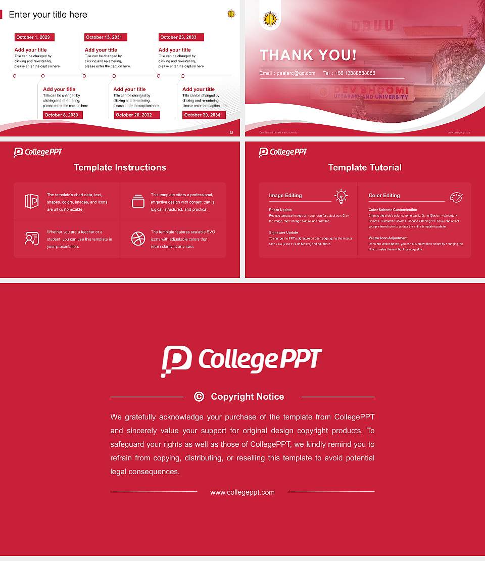 Dev Bhoomi Uttrakhand University Lecture Sharing and Networking Event PPT Template16:9 ratio PPT effect preview image4