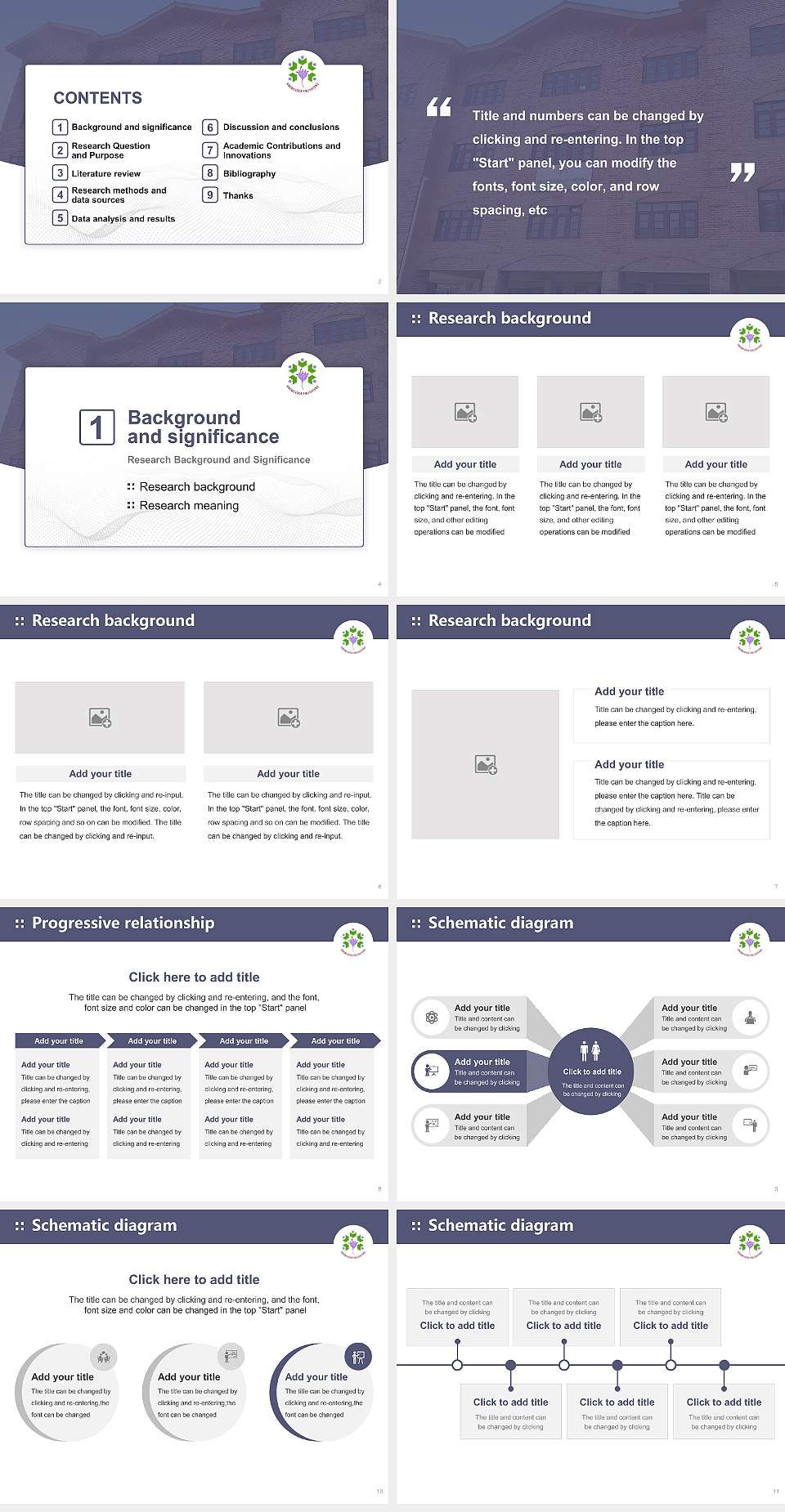 Cluster University of Srinagar Graduation Thesis Defense PPT Template4:3 ratio PPT effect preview image2
