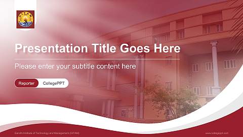 Gandhi Institute of Technology and Management (GITAM) Lecture Sharing and Networking Event PPT Template