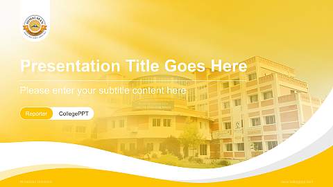 Himalayan University Lecture Sharing and Networking Event PPT Template