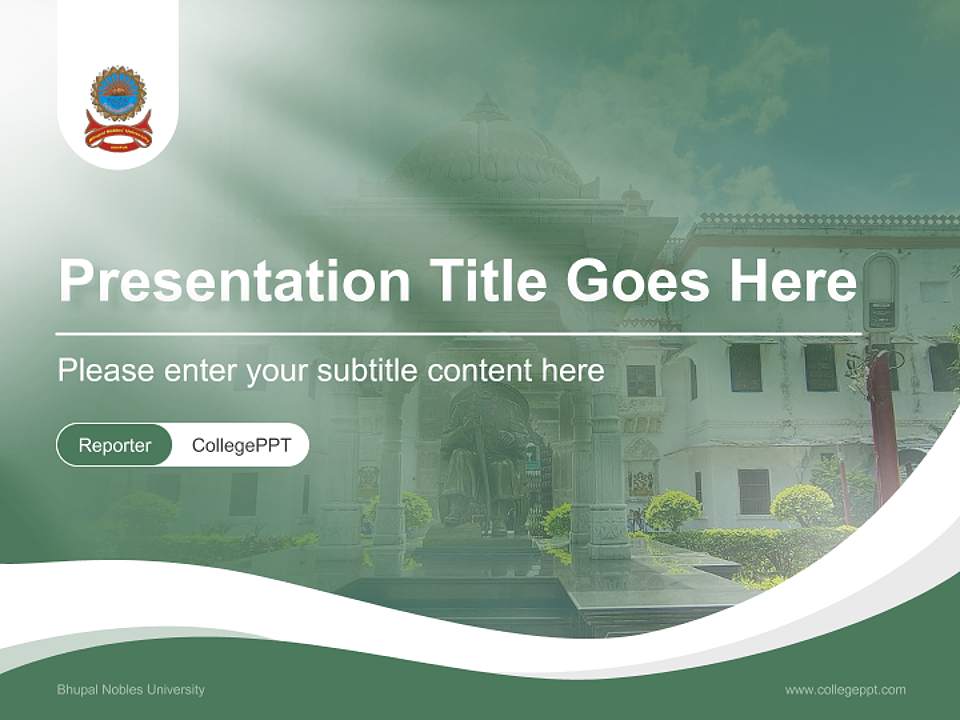 Bhupal Nobles University Lecture Sharing and Networking Event PPT Template4:3 ratio PPT effect preview image4