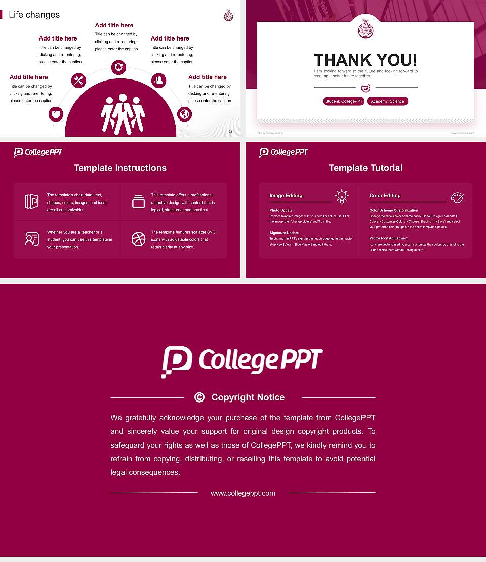 Albany Medical College National Scholarship Defense PPT Template16:9 ratio PPT effect preview image4
