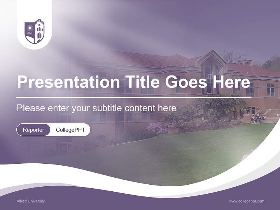 Alfred University Lecture Sharing and Networking Event PPT Template4:3 ratio PPT effect preview image4