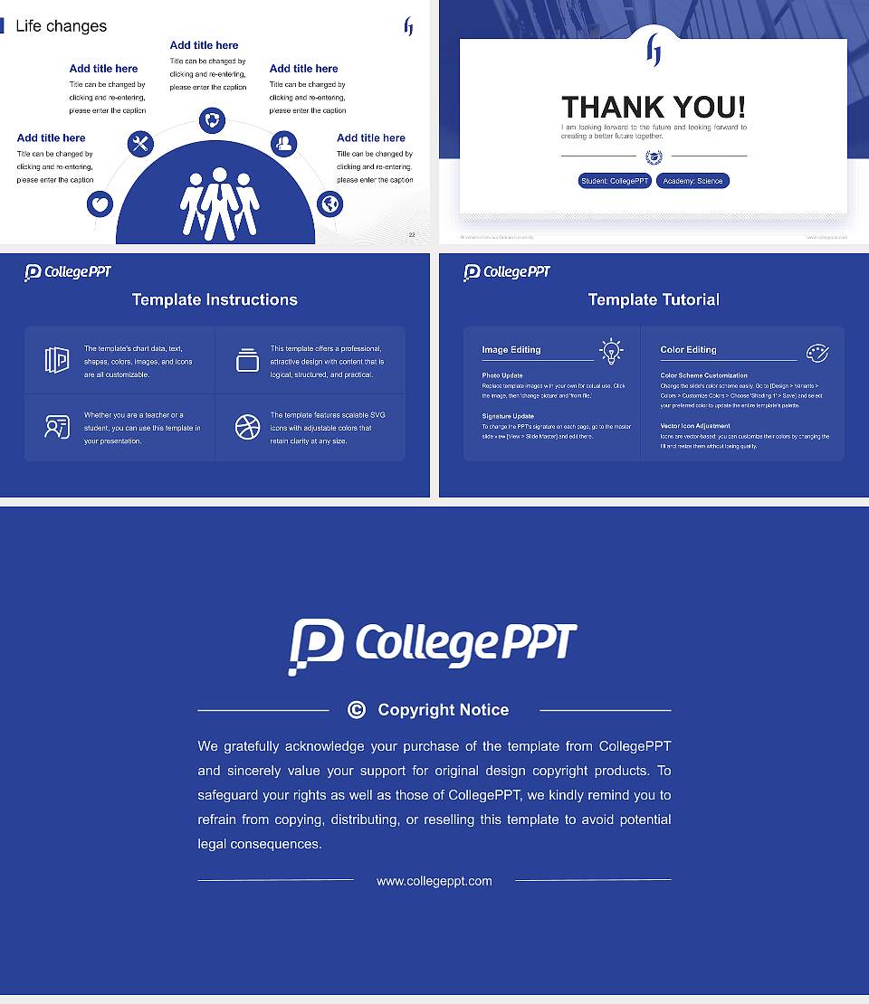 Hiroshima Kokusai Gakuin University National Scholarship Defense PPT Template16:9 ratio PPT effect preview image4