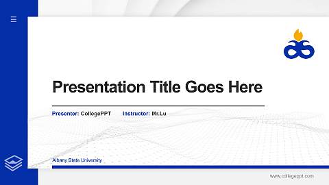 Albany State University Thesis Proposal/Graduation Defense PPT Template