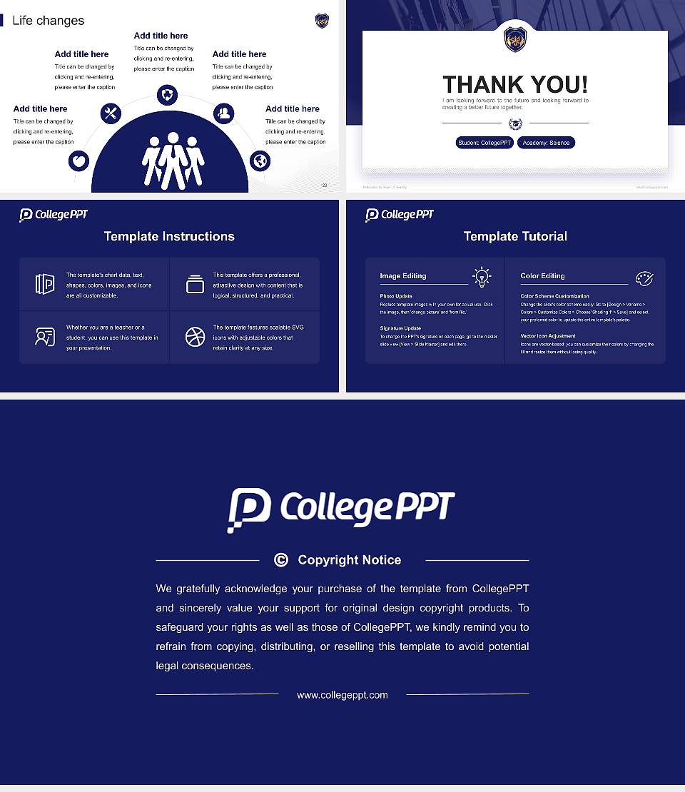 Hokkaido Bunkyo University National Scholarship Defense PPT Template16:9 ratio PPT effect preview image4