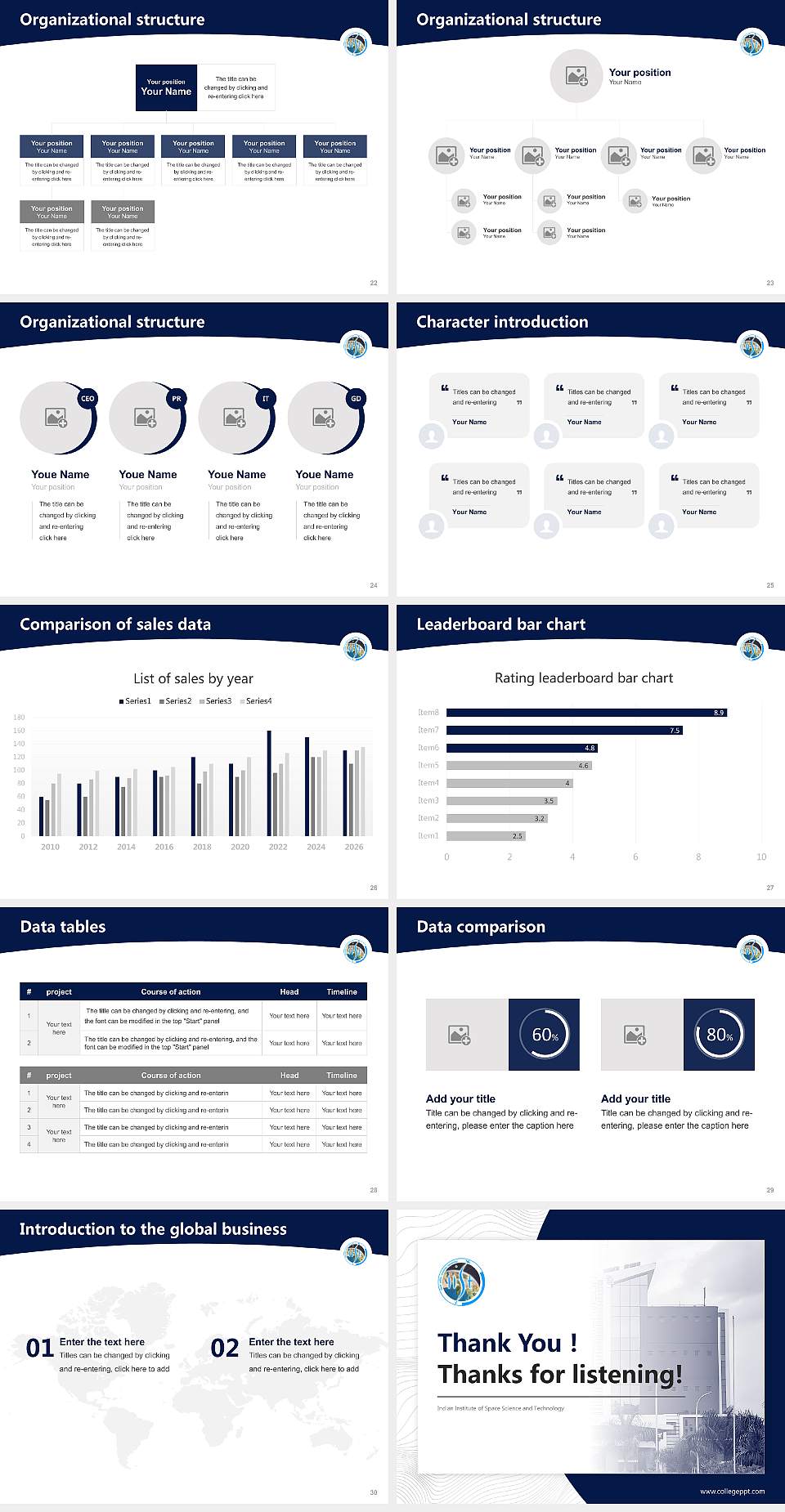 Indian Institute of Space Science and Technology Academic Presentation/Research Findings Report PPT Template4:3 ratio PPT effect preview image4