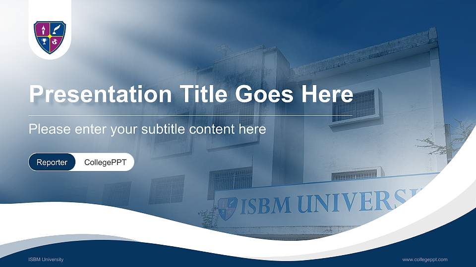 ISBM University Lecture Sharing and Networking Event PPT Template16:9 ratio PPT effect preview image