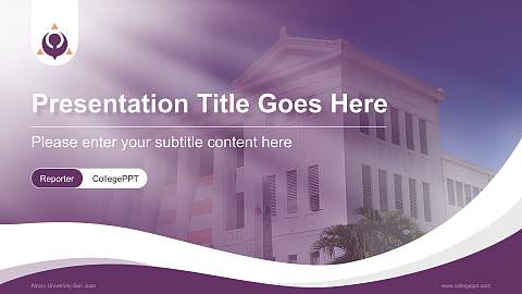 Albizu University-San Juan Lecture Sharing and Networking Event PPT Template