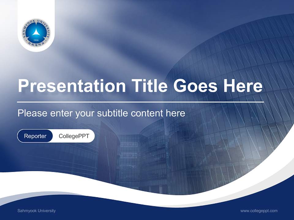 Sahmyook University Lecture Sharing and Networking Event PPT Template4:3 ratio PPT effect preview image4